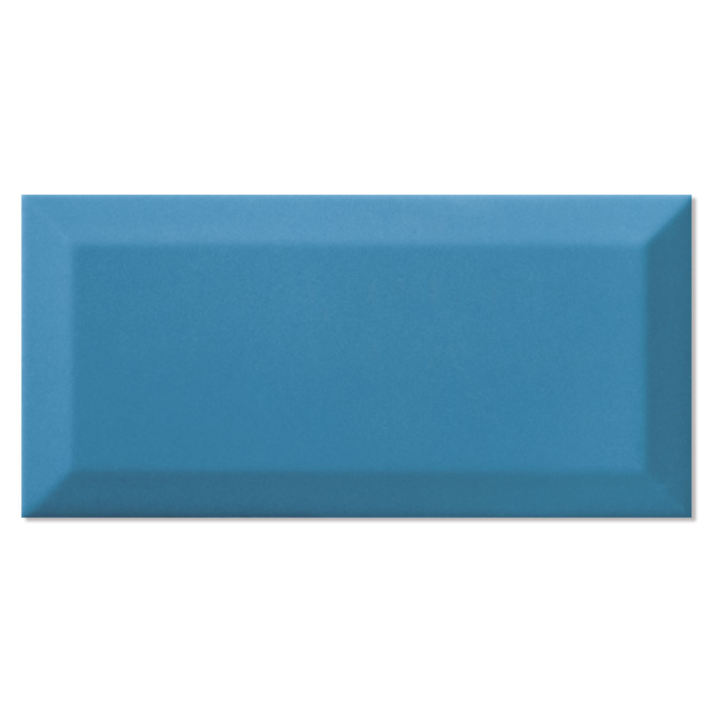 Kakel Metro Fasat Teal Blank 10x20 cm